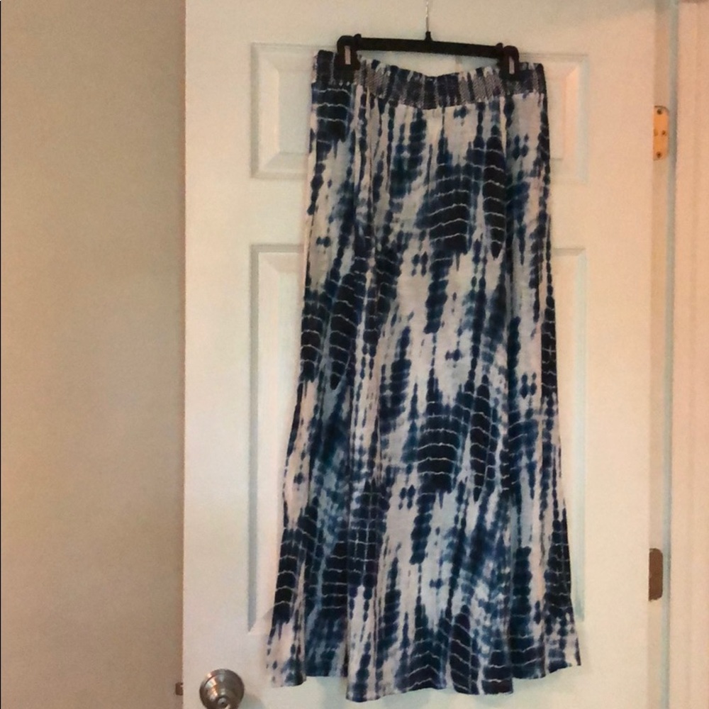 Lucky Brand tie dye maxi skirt, M